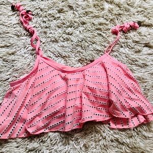 pink bikini top